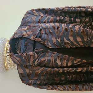 Gorgeous Via Spiga..never worn coat. Amazing brown and black.